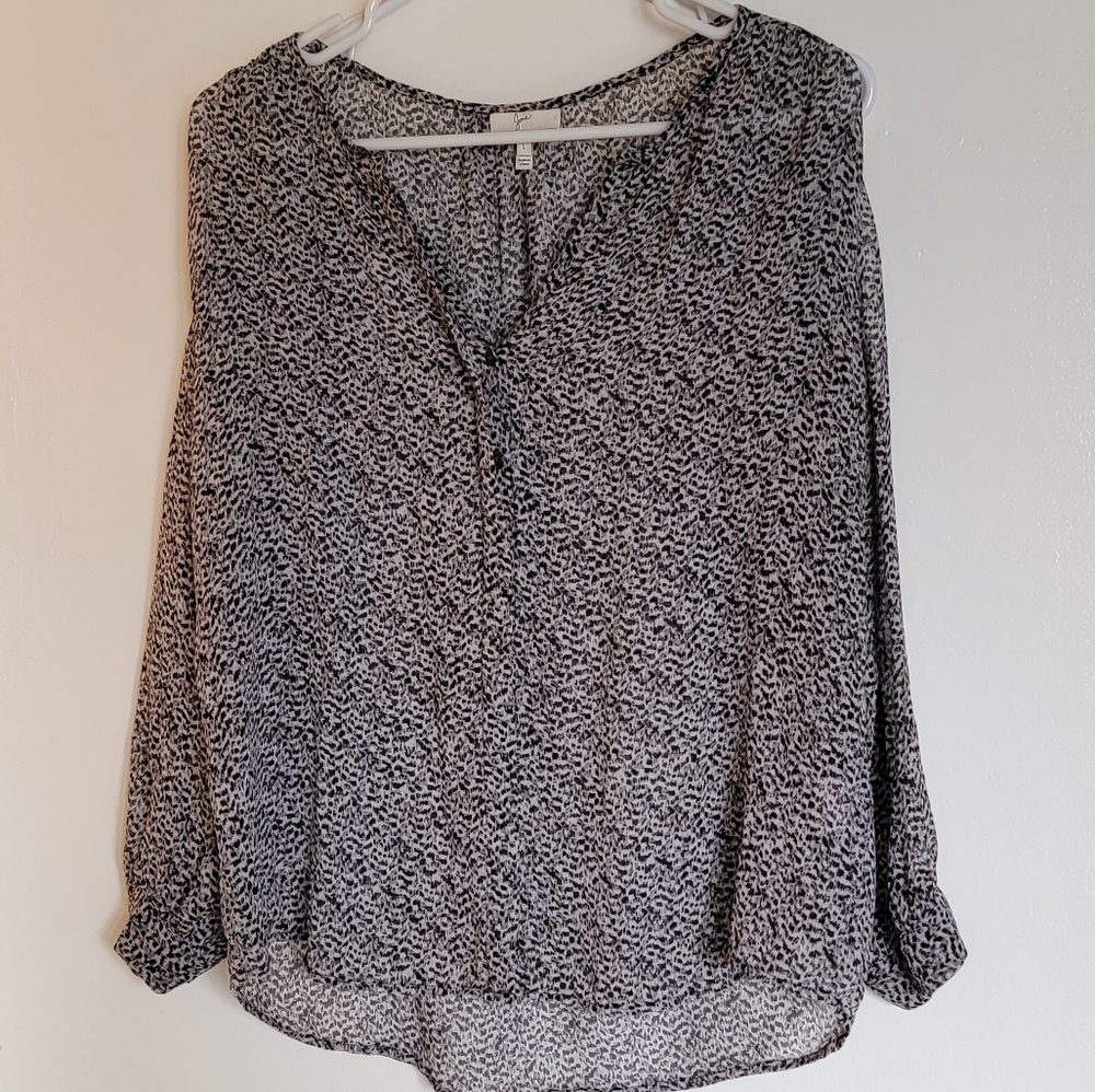 Joie Sheer Silk Blouse